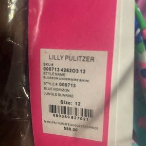 NWT Lilly Pulitzer Blossom underwire bikini top